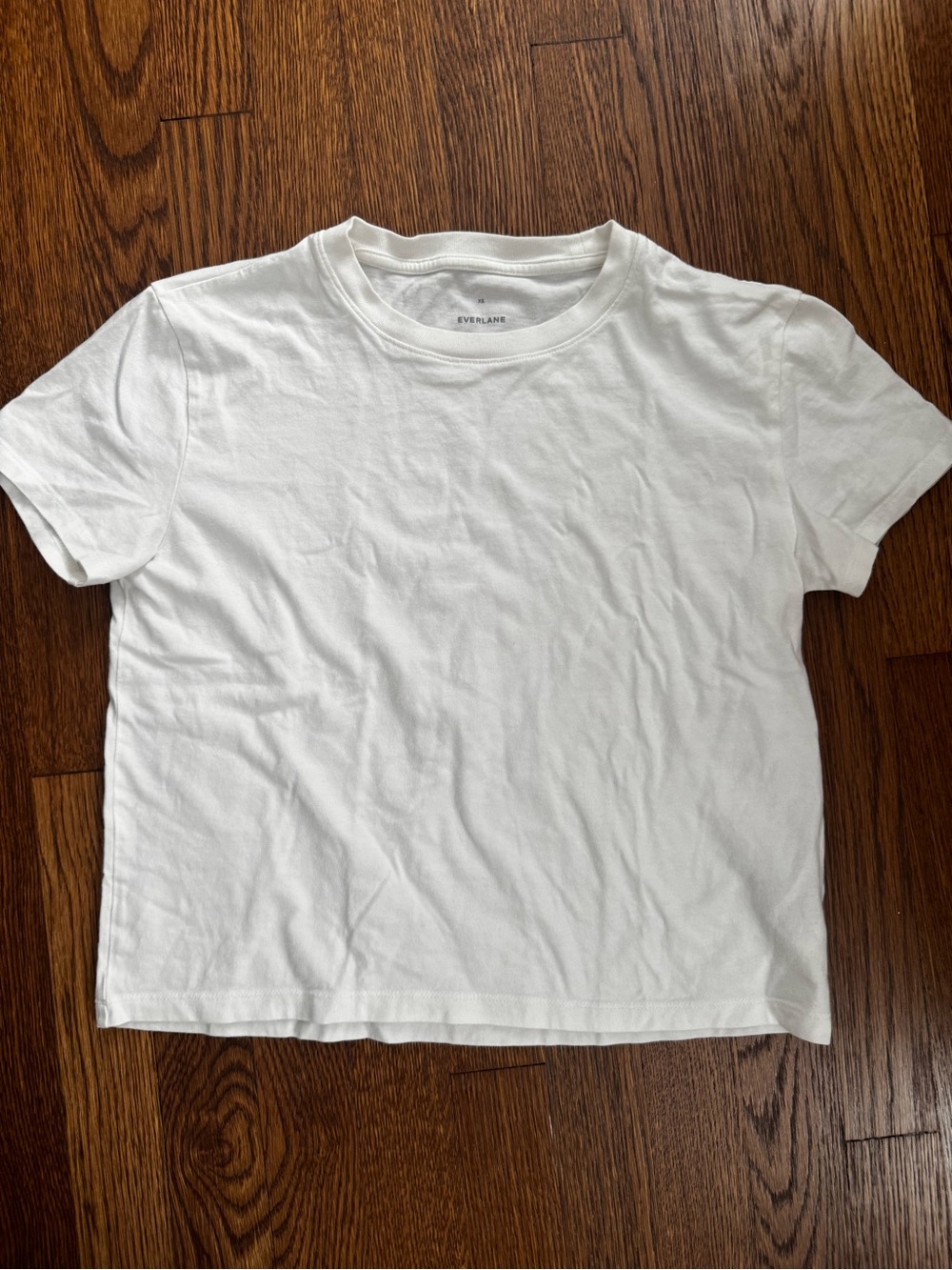 Everlane White Short Sleeve Crew Tee